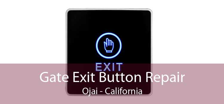 Gate Exit Button Repair Ojai - California