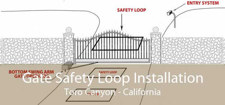 Gate Safety Loop Installation Toro Canyon - California